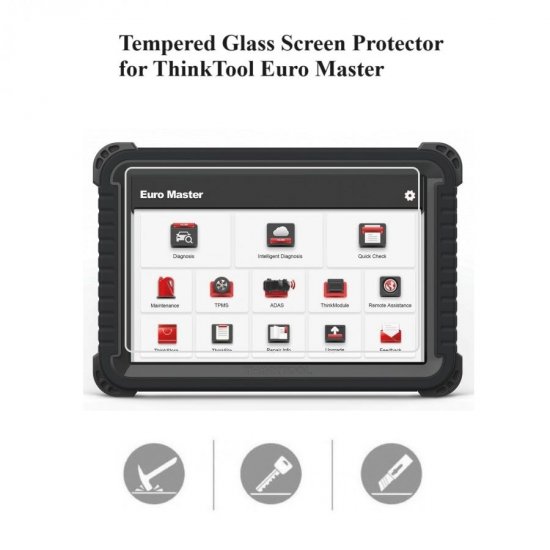 Tempered Glass Screen Protector for ThinkTool Euro Master Tablet - Click Image to Close